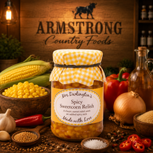 Load image into Gallery viewer, Mrs Darlingtons Spicy Sweetcorn Relish