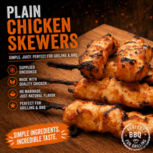 Load image into Gallery viewer, 4 Chicken Kebab Skewers - 400g - Plain