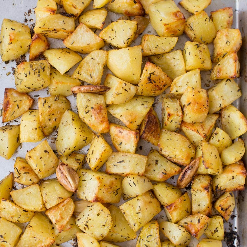 Crispy Garlic Potato Cubes Armstrong Country Foods
