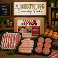 Fry Pack - 400g Pork Sausages, 350g Back Bacon, 6 Free Range Eggs and 400g Vegetable Roll