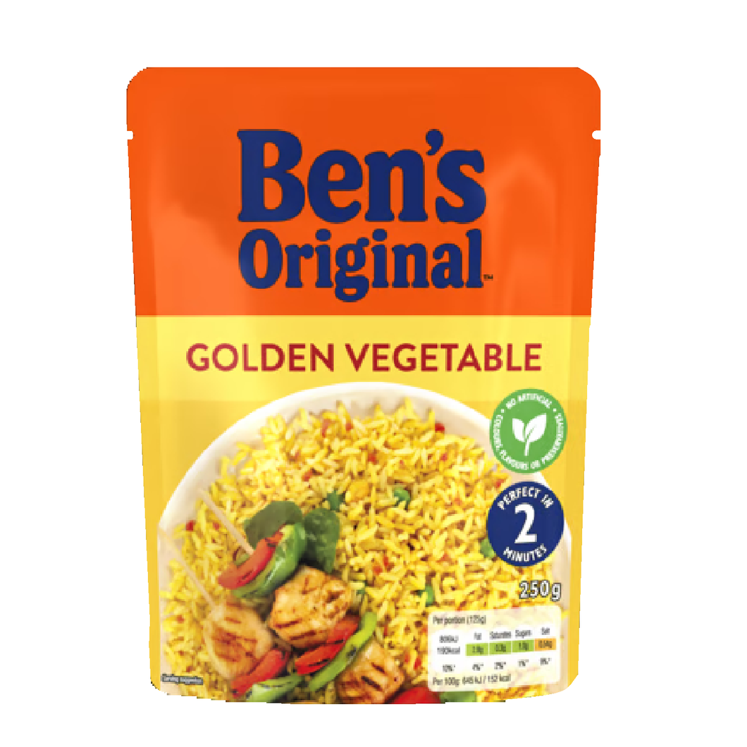 Ben's Original Golden Vegetable Microwave Rice 250g