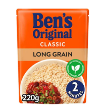 Load image into Gallery viewer, Bens Original Long Grain Rice 250g pouch
