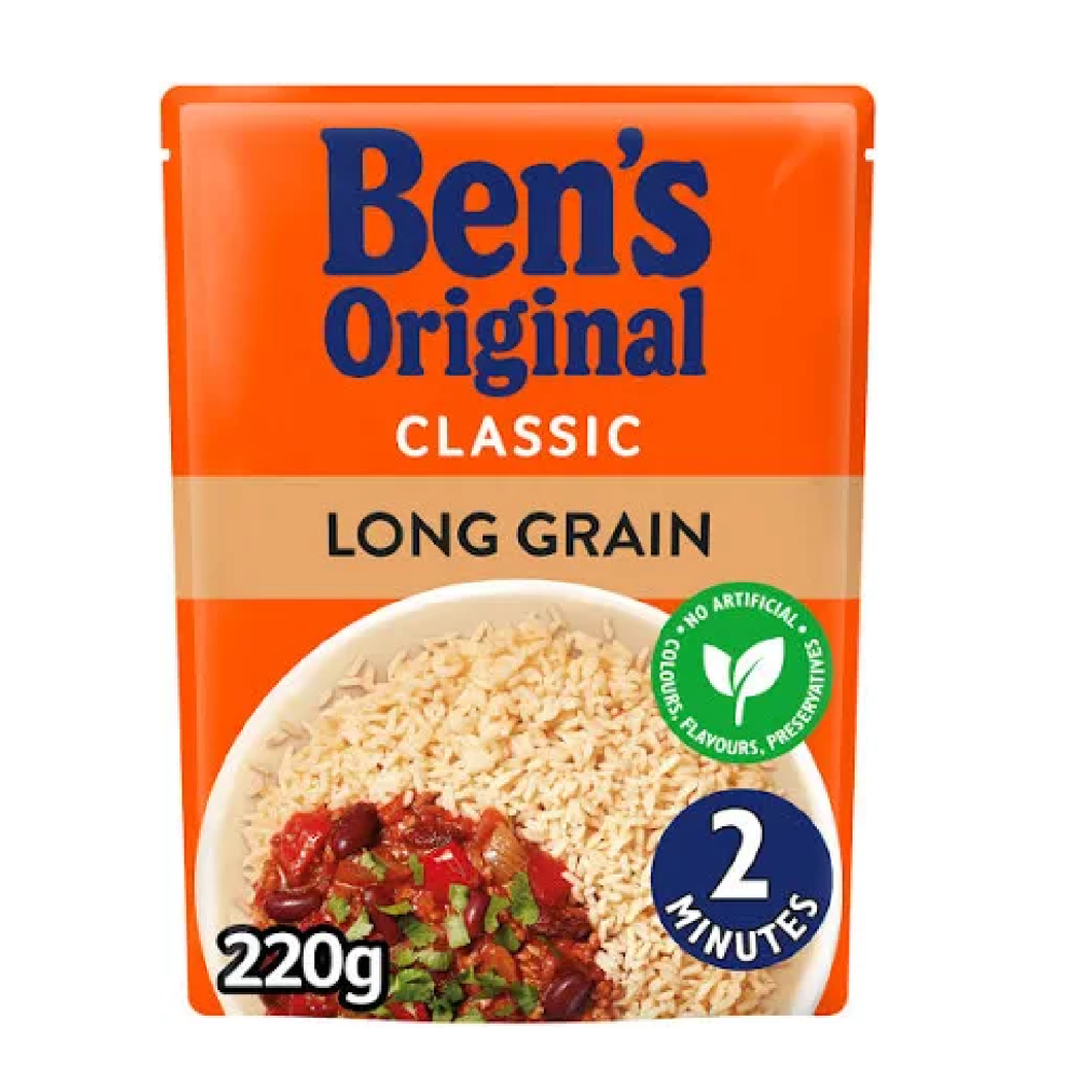 Bens Original Long Grain Rice 250g pouch