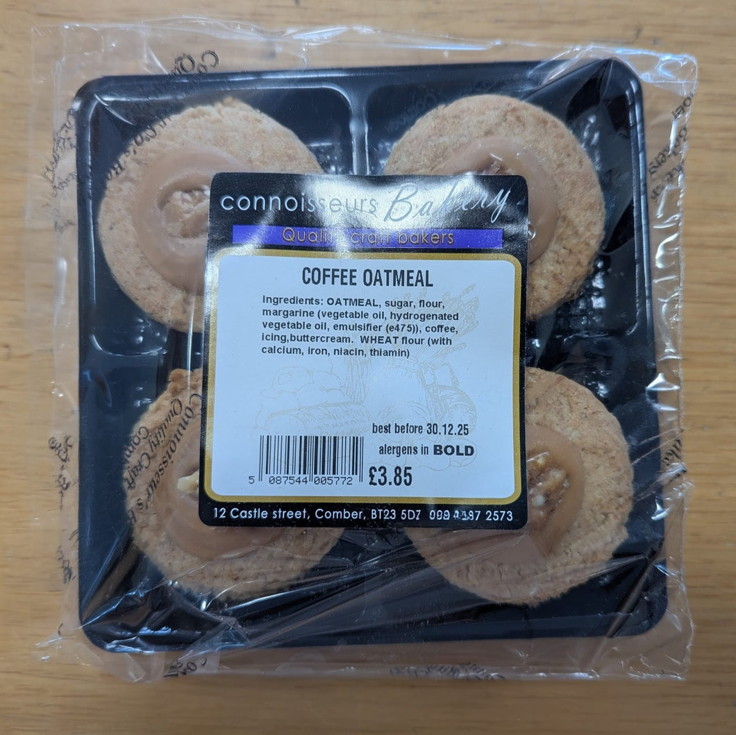 Connoisseurs Bakery - 4 Coffee Oatmeal Biscuits