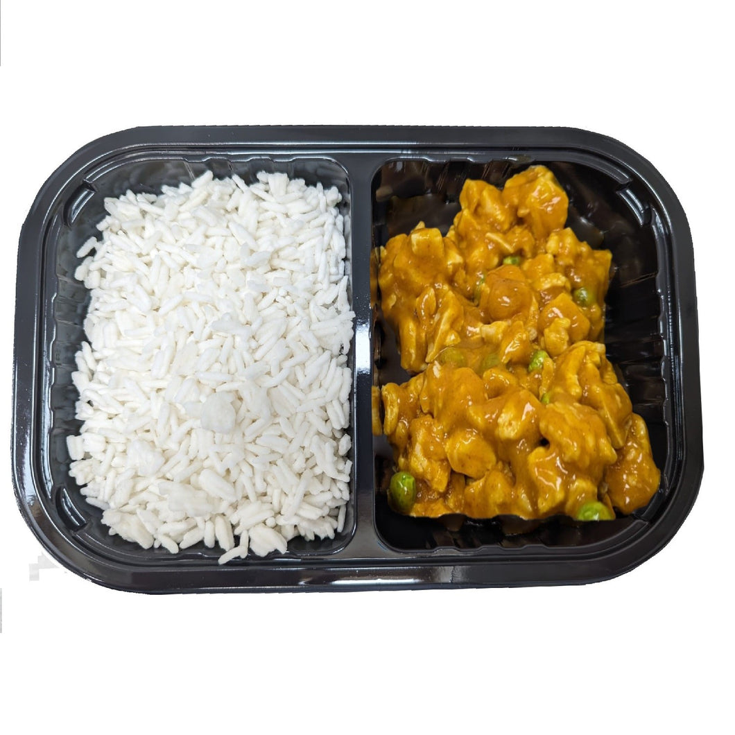 Chicken Curry with Peas and Rice