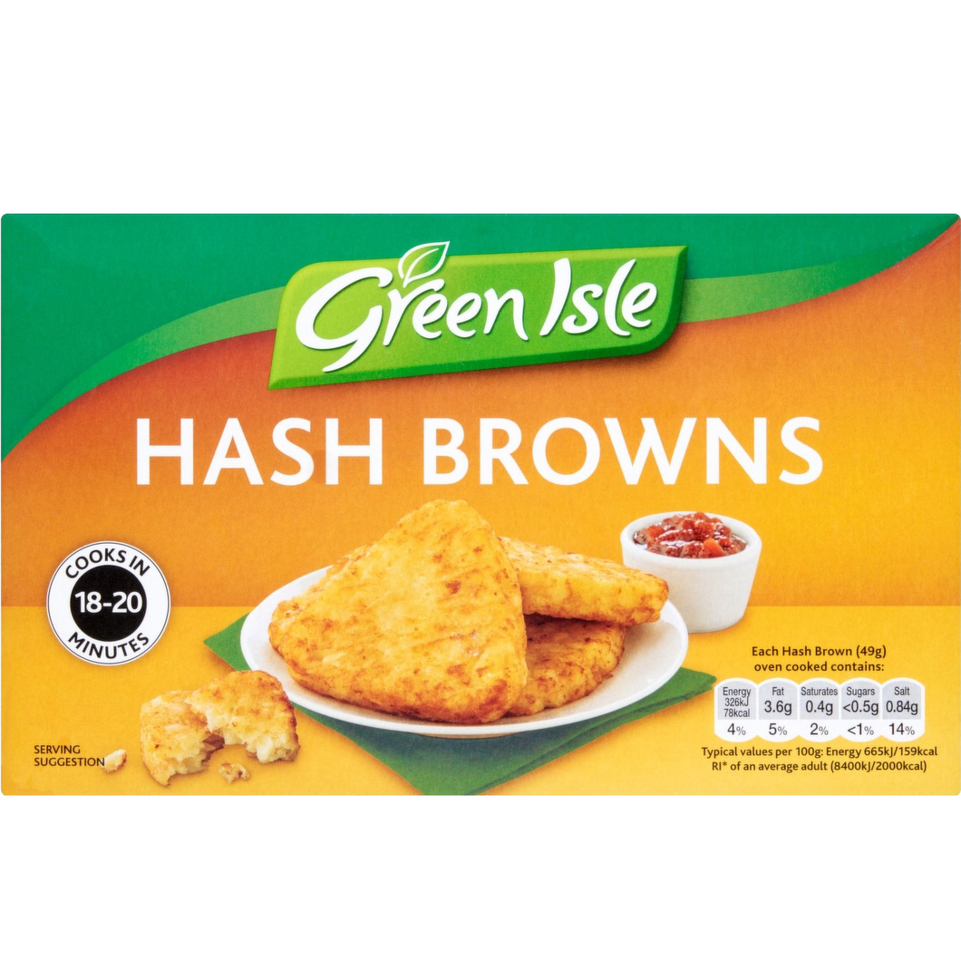 Green Isle Original Hash Browns 450G – Armstrong Country Foods