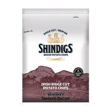 Load image into Gallery viewer, Shindigs Irish Ridge Cut Potato Chips Whiskey Smoked Bacon
