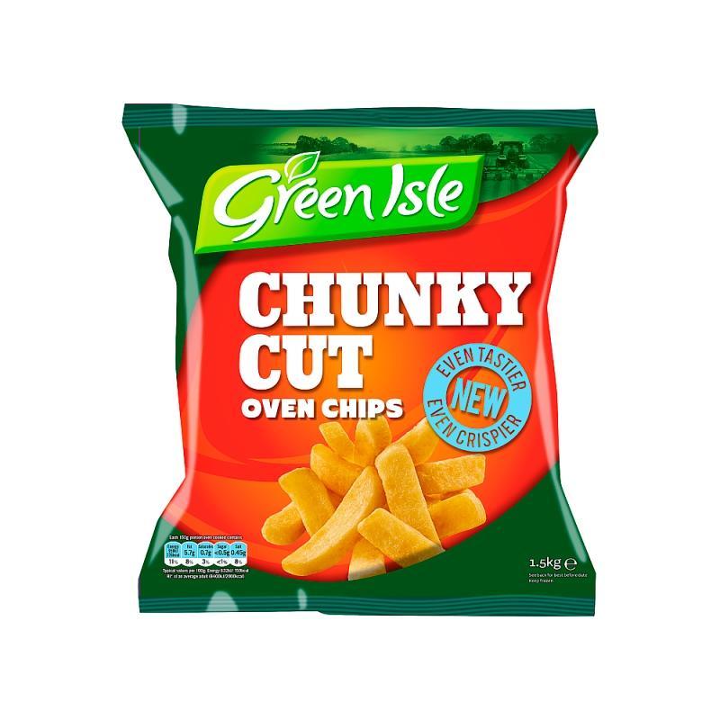 Green Isle Chunky Cut Oven Chips - 1.5kg
