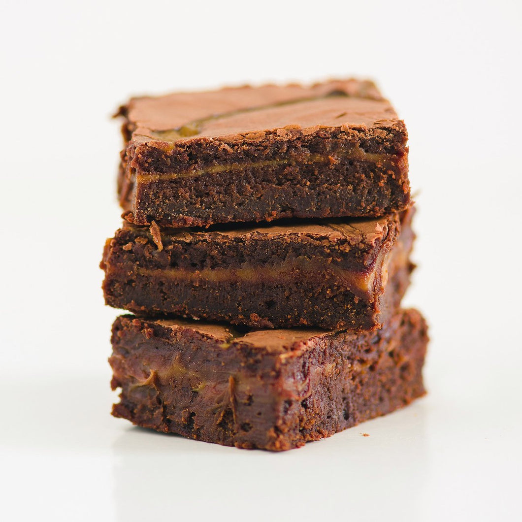 French Village Small Salted Caramel Brownie Slab