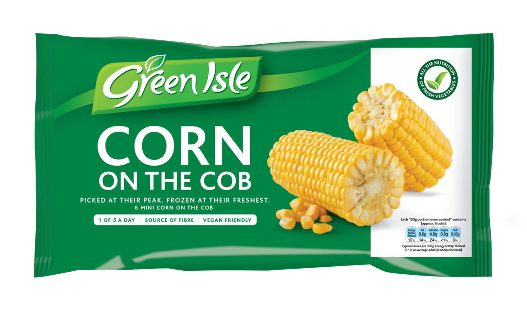 Green Isle Corn On The Cob - 600g