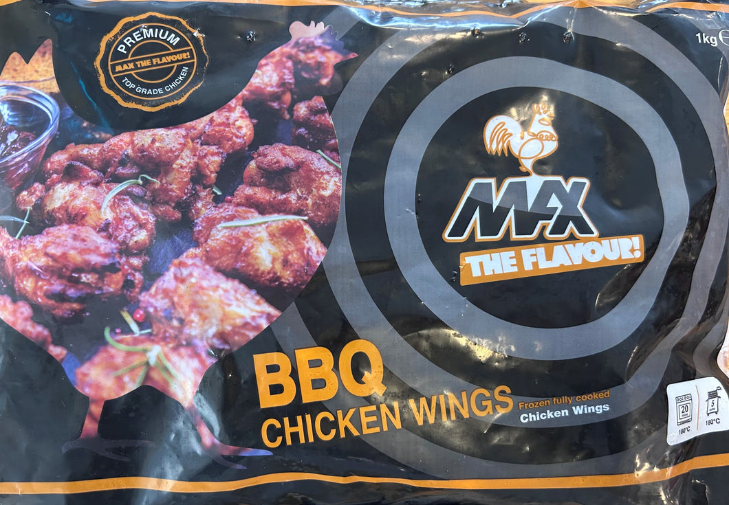 Frozen BBQ Chicken Wings - 1kg