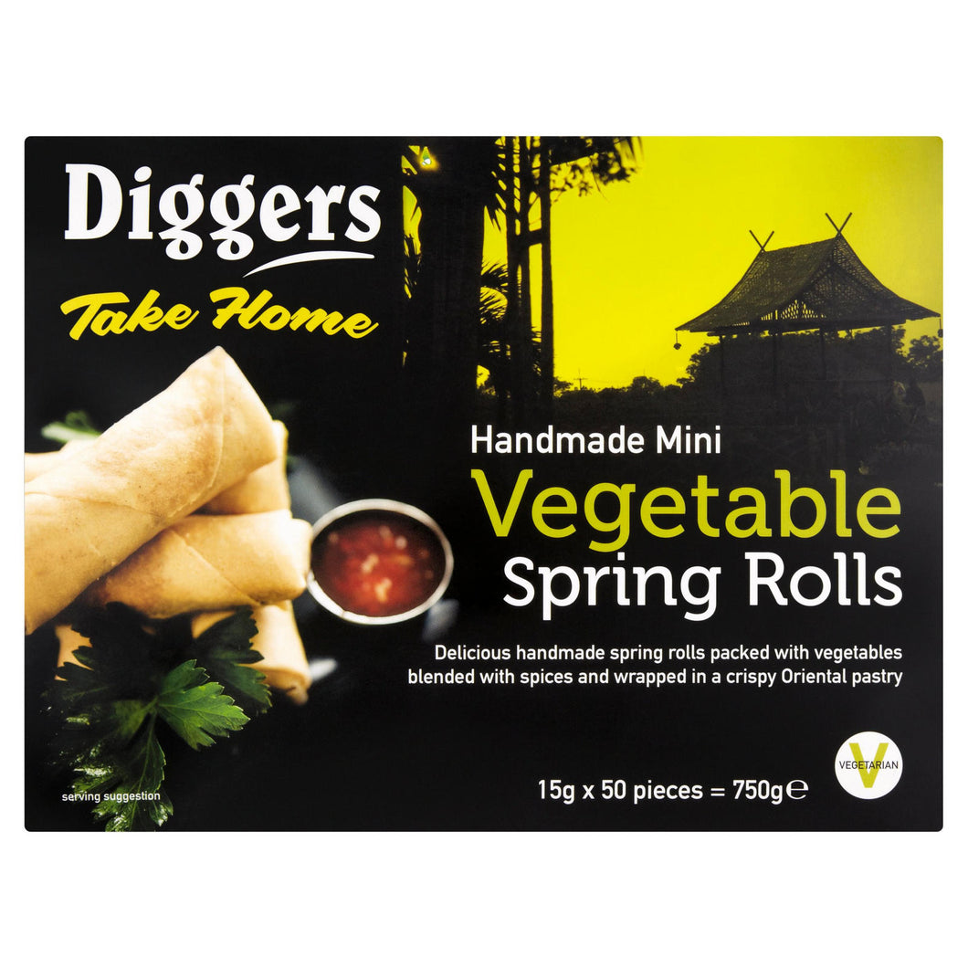 Diggers Vegetable Spring Rolls - 750g