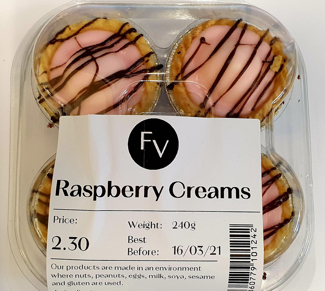 French Village Raspberry Creams - 4 pack