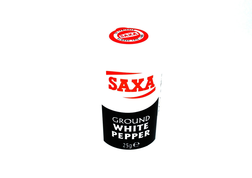 Saxa Ground White Pepper - 25g
