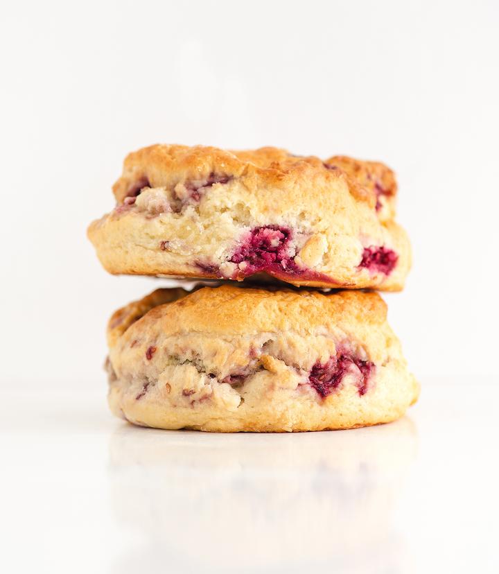 French Village Raspberry & White Chocolate Scones - 2 pack