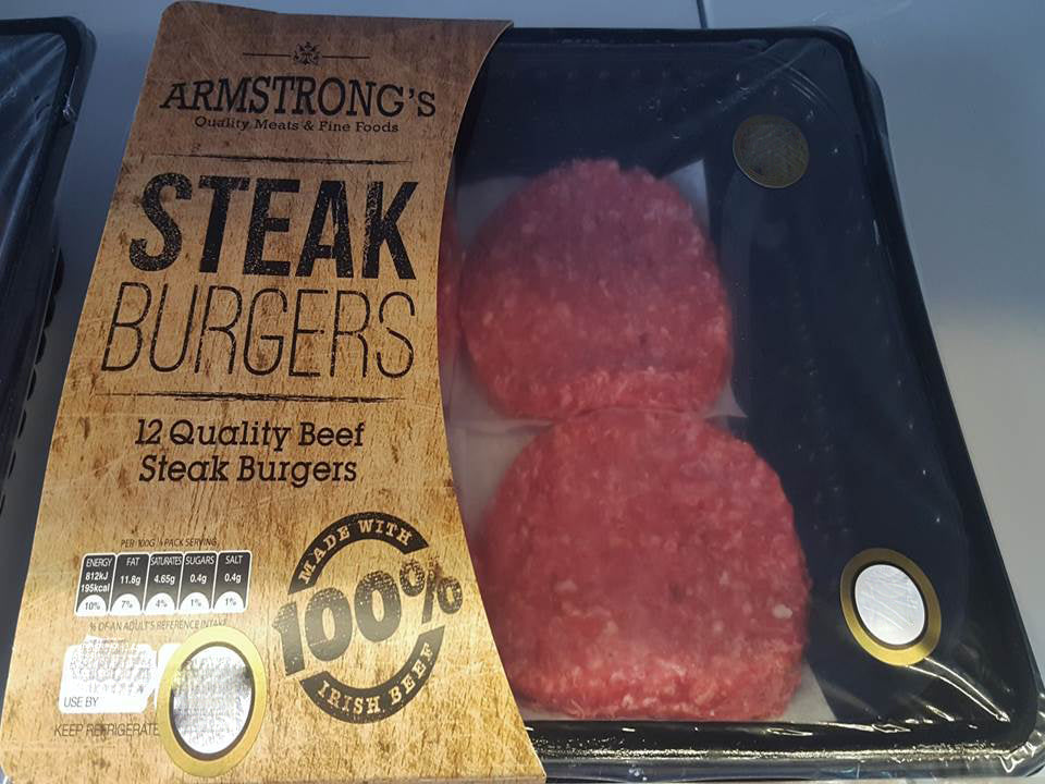 Steak Burger  12 x 4oz